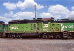 BN 2049, EMD GP20, ex CBQ 913 at Eola Yard